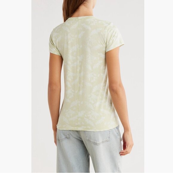 rag & bone Summer Leaf Tee Green Multi NWT XS S L Cotton Lyocell Jersey - Picture 3 of 3